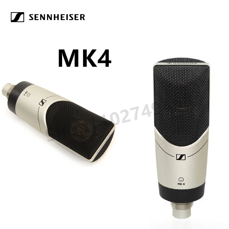 

Sennheiser MK4 Diaphragm Professional Live Broadcast Condenser Microphone Singing Studio Hanging Microphone Wired Microphone HK