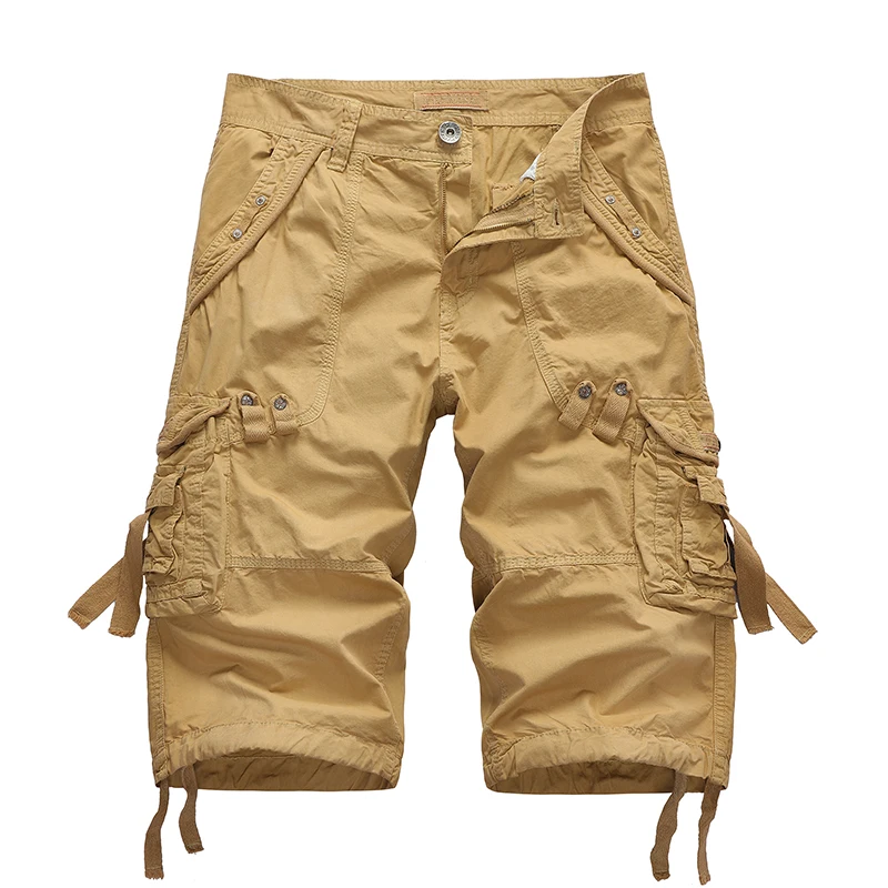

Men Military Cargo Shorts 2022 Men Army Camo Tactical Joggers Shorts Male Cotton Loose Shorts Homme Casual Calf-Length Pants 40