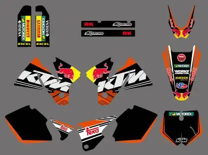 Rb Logo Motorcycle dirt bike SX MXC Graphics&decal&sticker FOR  KTM 125/250/380 /400/520 1998 1999 2000 2001