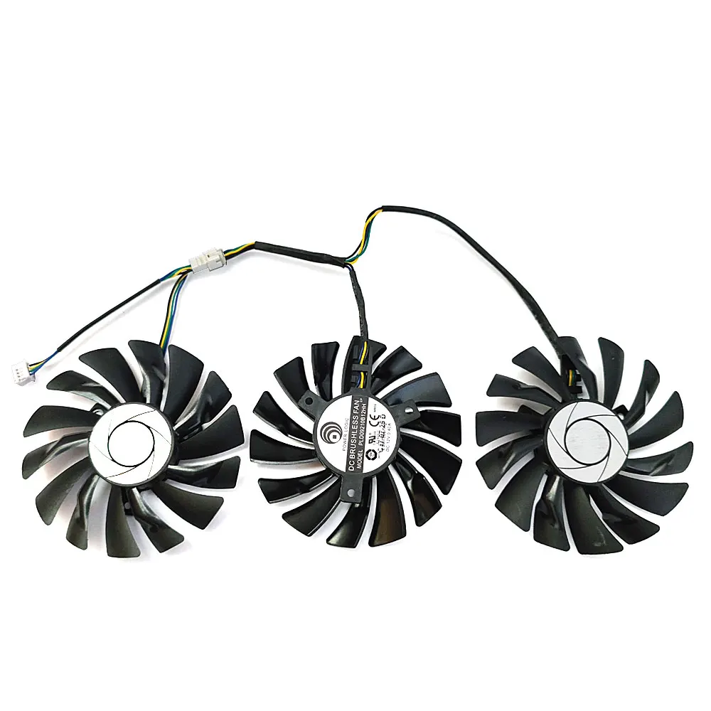 Новый оригинальный вентилятор 3 шт. 85 мм PLD09210S12HH GTX 1080 GPU для MSI 1080TI 1070TI 1070 1060 980 DUKE