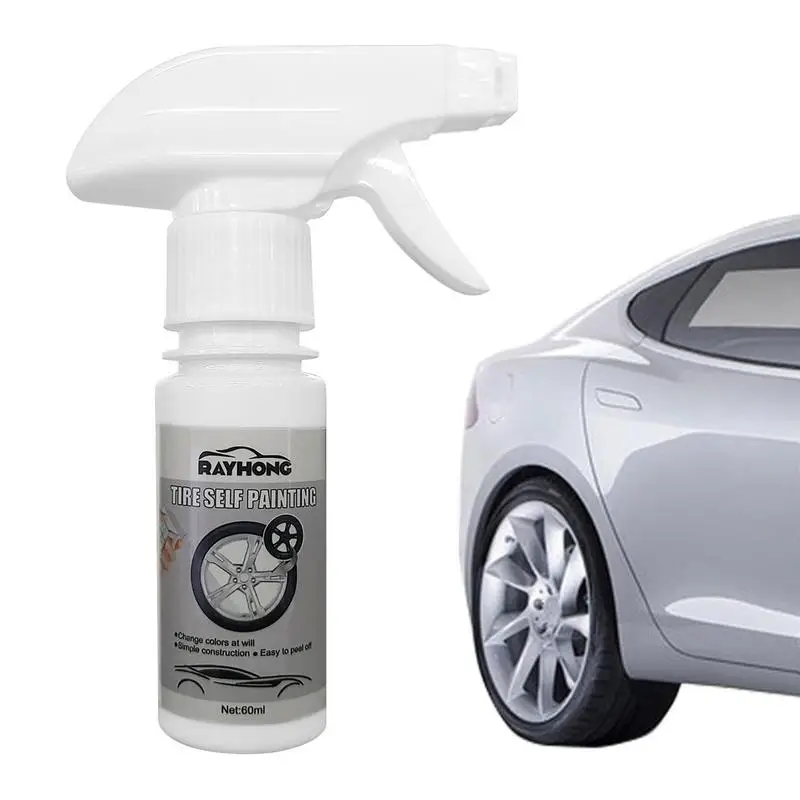 

60ml Wheel Spray Paint Paint For Rims Gloss Coat Spray Tire Self Painting Peelable Protection For Car Hub Rims High-Performance