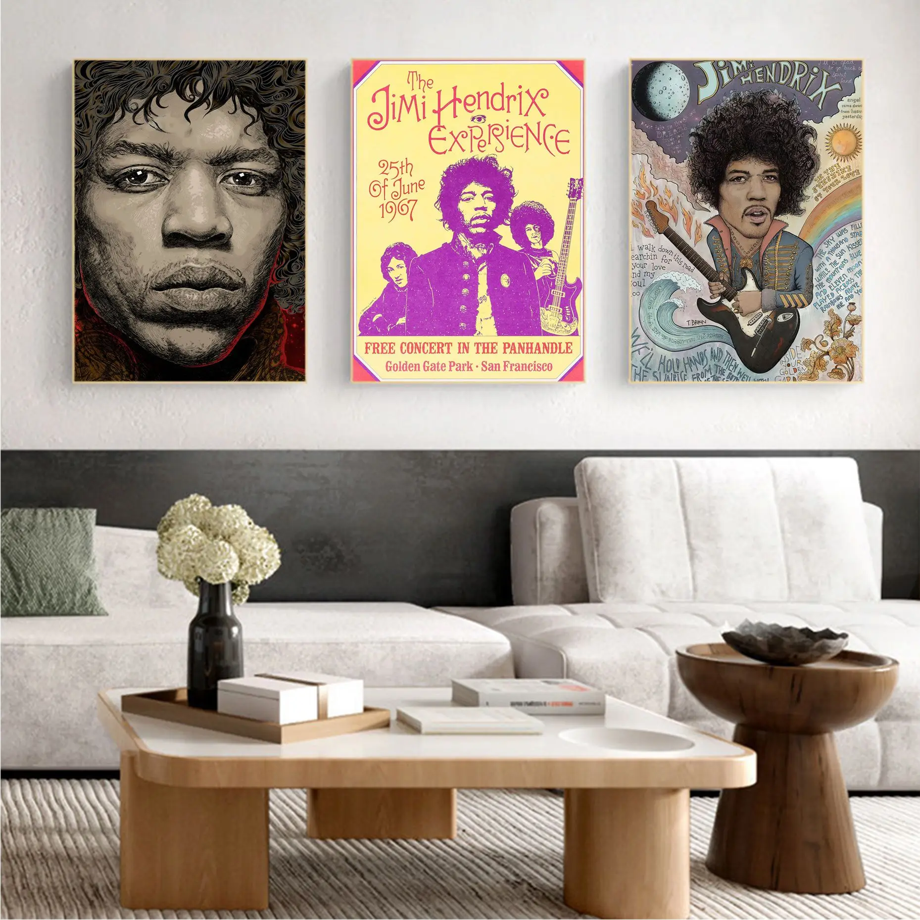 

Jimi Hendrix Classic Anime Poster Whitepaper Prints Posters Artwork Decor Art Wall Stickers
