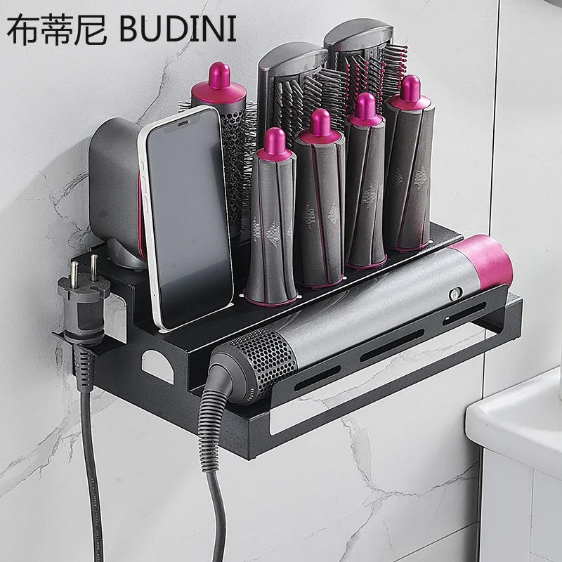 Buy Storage Rack for Dyson Airwrap Shelves Wall Mounted Shelf Dryer and Hair Curler Holder Hair Care Tool Organizer Stand Bracket