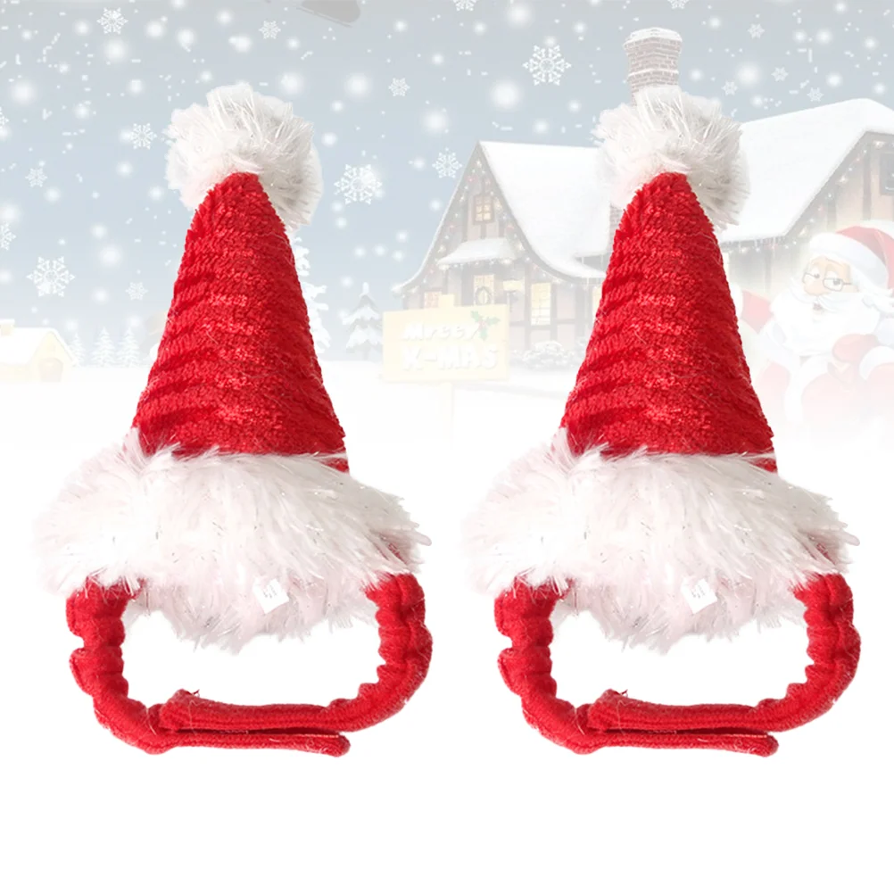 

Hat Christmas Cat Pet Santa Dogcostume Costumes Cats Guineahamster Cap Clothes Party Accessory Outfits Small Claus Elfhats