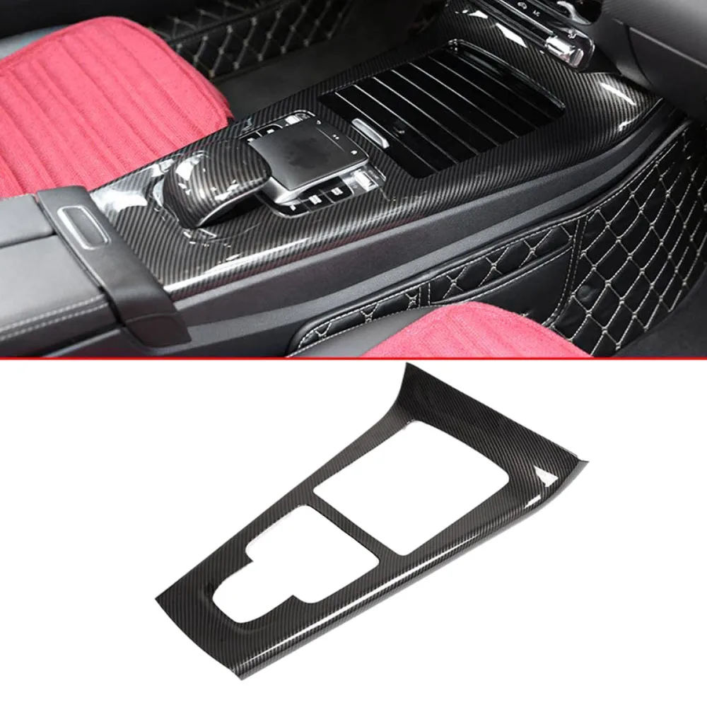 

Carbon Fiber Center Console Protection Frame Trim Cover for Mercedes Benz A Class W177 2019
