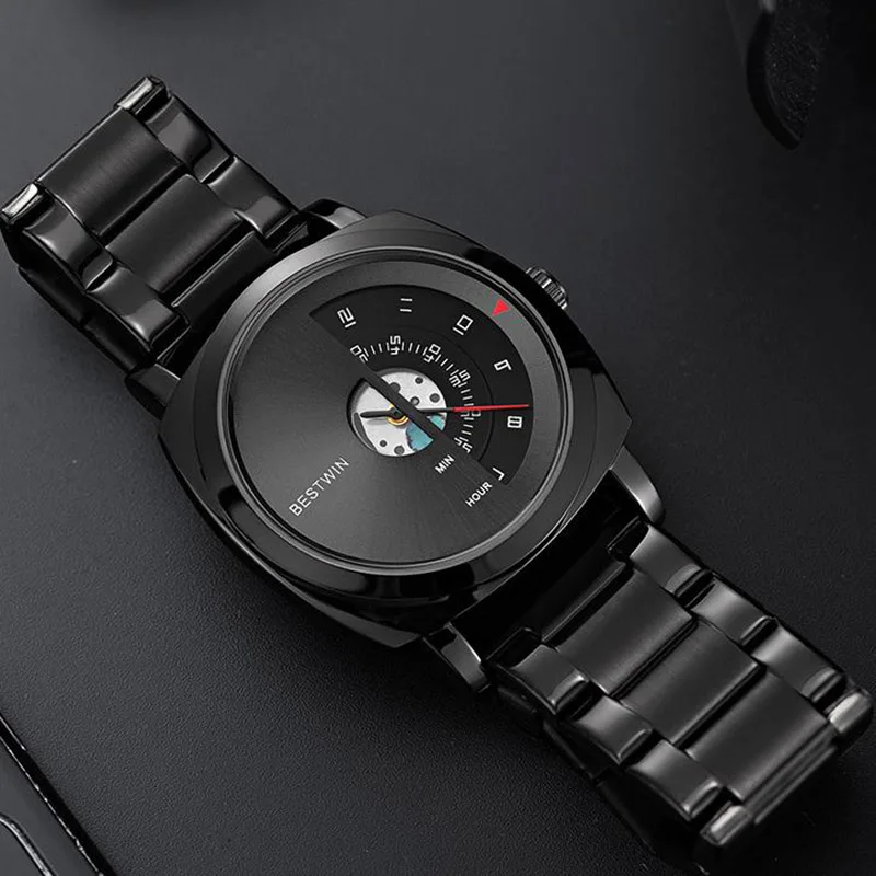 Top Brand Business Men Quartz Watches Dress Mens Watch Waterproof Creative Design Dial Relogio Masculino Montre Homme images - 6