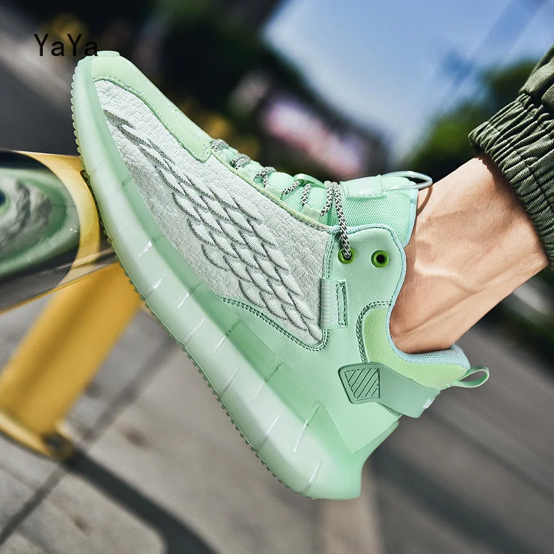 2022 new Men's sneaker fashion breathable leisure outdoor sports running shoes light elastic sole classic Casual shoes