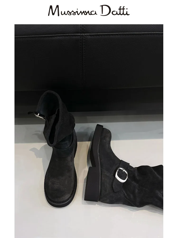 Женские ботинки из натуральной кожи Murrinna Daffi осень-зима 2023 модные простые теплые
