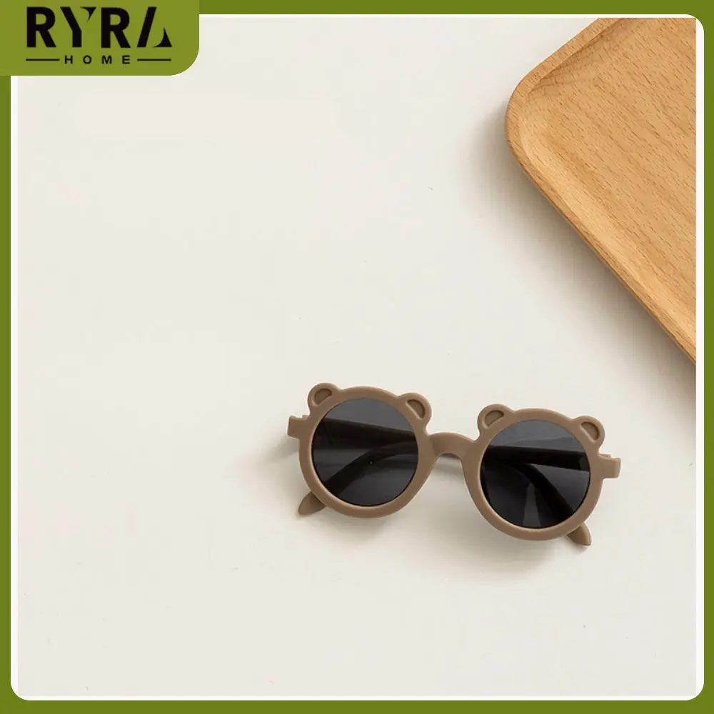 

Wear-resistant Kid Sunglasses Plastic Frame Uv Protection Sunshade Cartoon Bear Glasses Sunglasses Summer Accessories Cycling