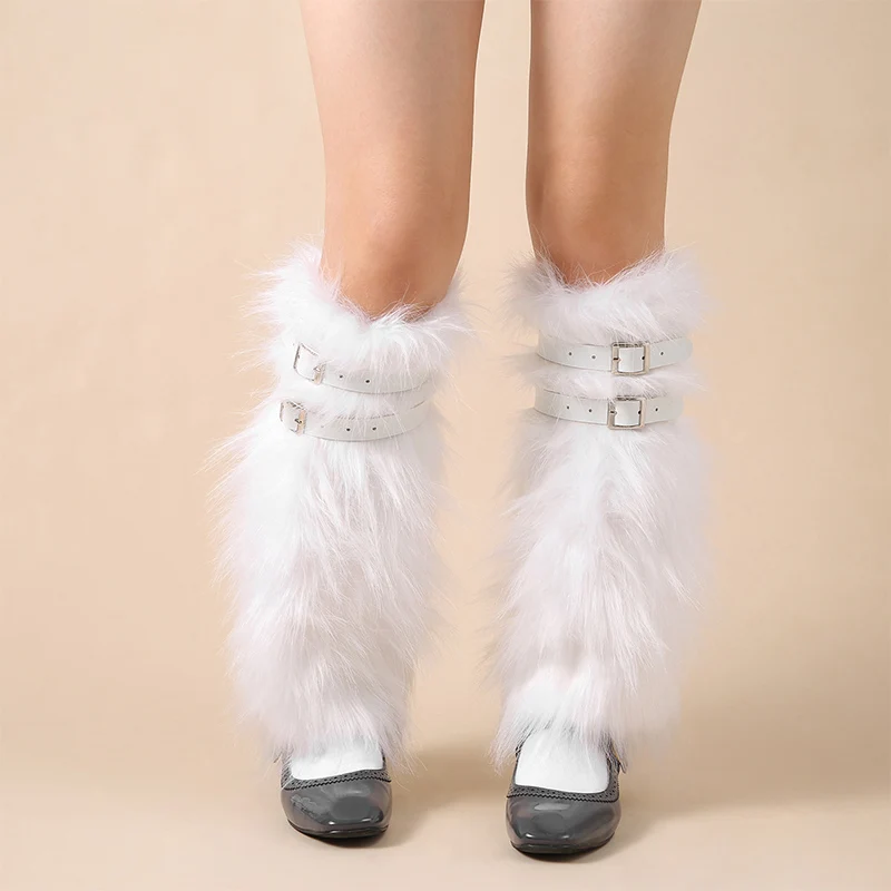 Милые пушистые Меховые чехлы для девушек модели Y2k женская искусственная
