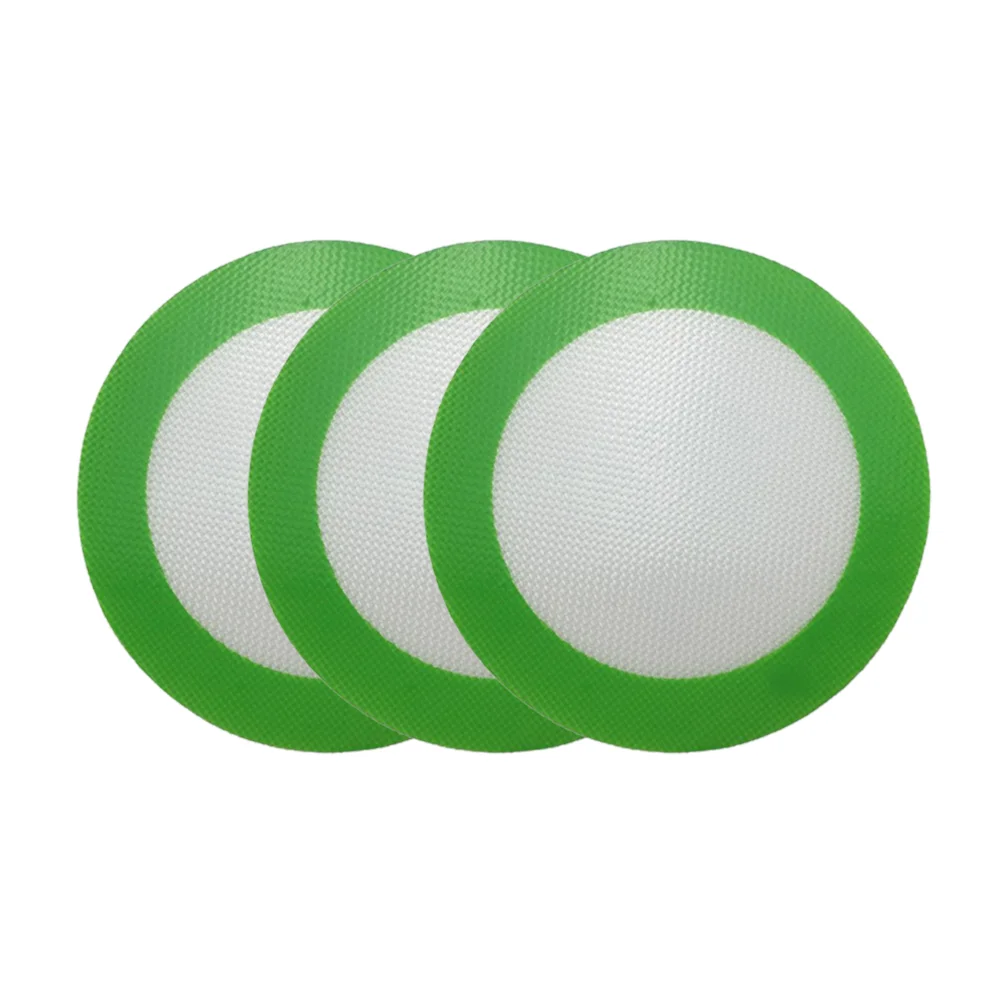 

1 Pc Pad Round Heat Resistant Barbecue Pad Non-stick Sheet Liner (20CM, Green)