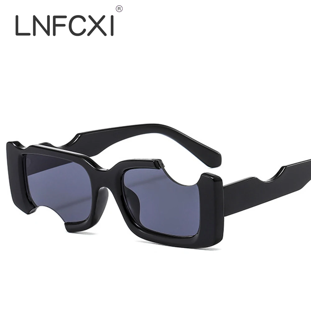 

Солнцезащитные очки LNFCXI унисекс, прямоугольные, с градиентными линзами, UV400