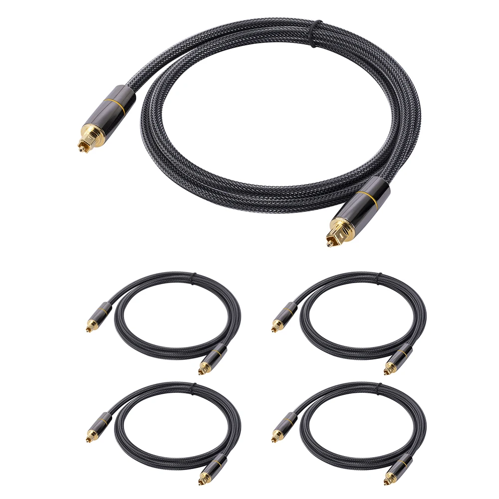 1/1.5/2/3/5M Blu-ray Player Soundbar Fiber Cable Gold Plated Optical Cord for Home Theater Sound Bar TV Game Console