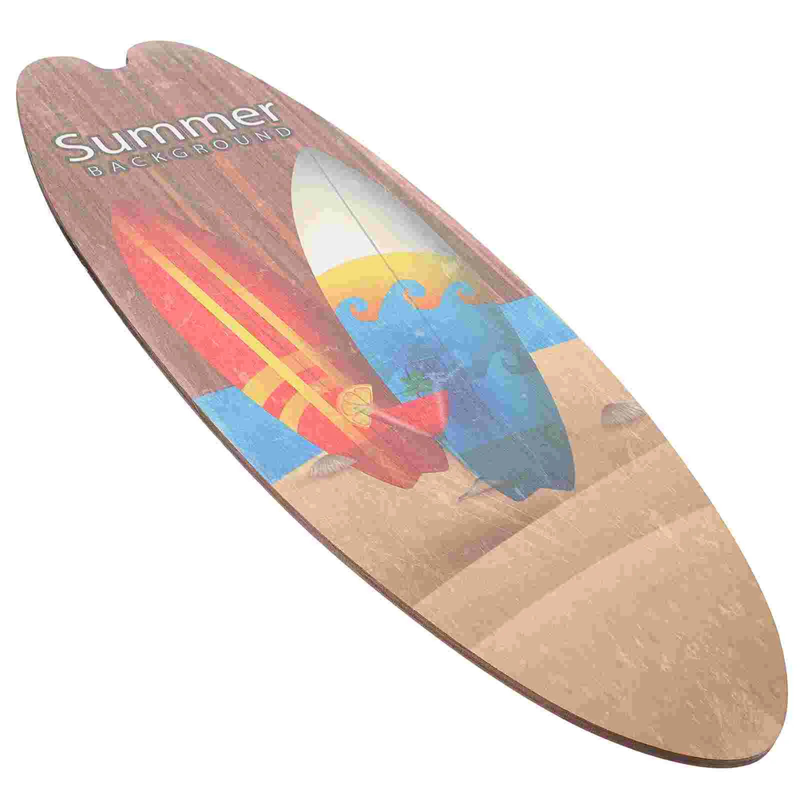 

Surfboard Wooden Sign Wall Craft Adornment Hanging Decoration Beach Decorations Marine Style