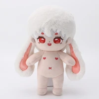 new super cute no attributes kpop idol star rabbit ears cosplay 20cm plush doll body with tail kawaii not detachable doll gifts