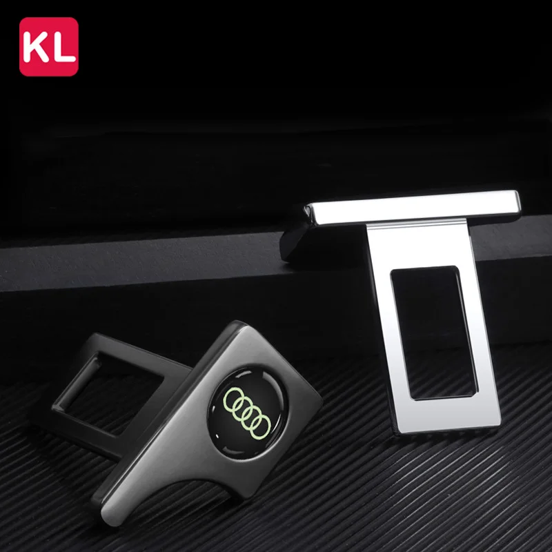 

2 шт., металлический светящийся удлинитель для ремня безопасности A3 A5 A4 A7 A6 A8 Q5 Q3 Q2 Q8 Q7 SQ5