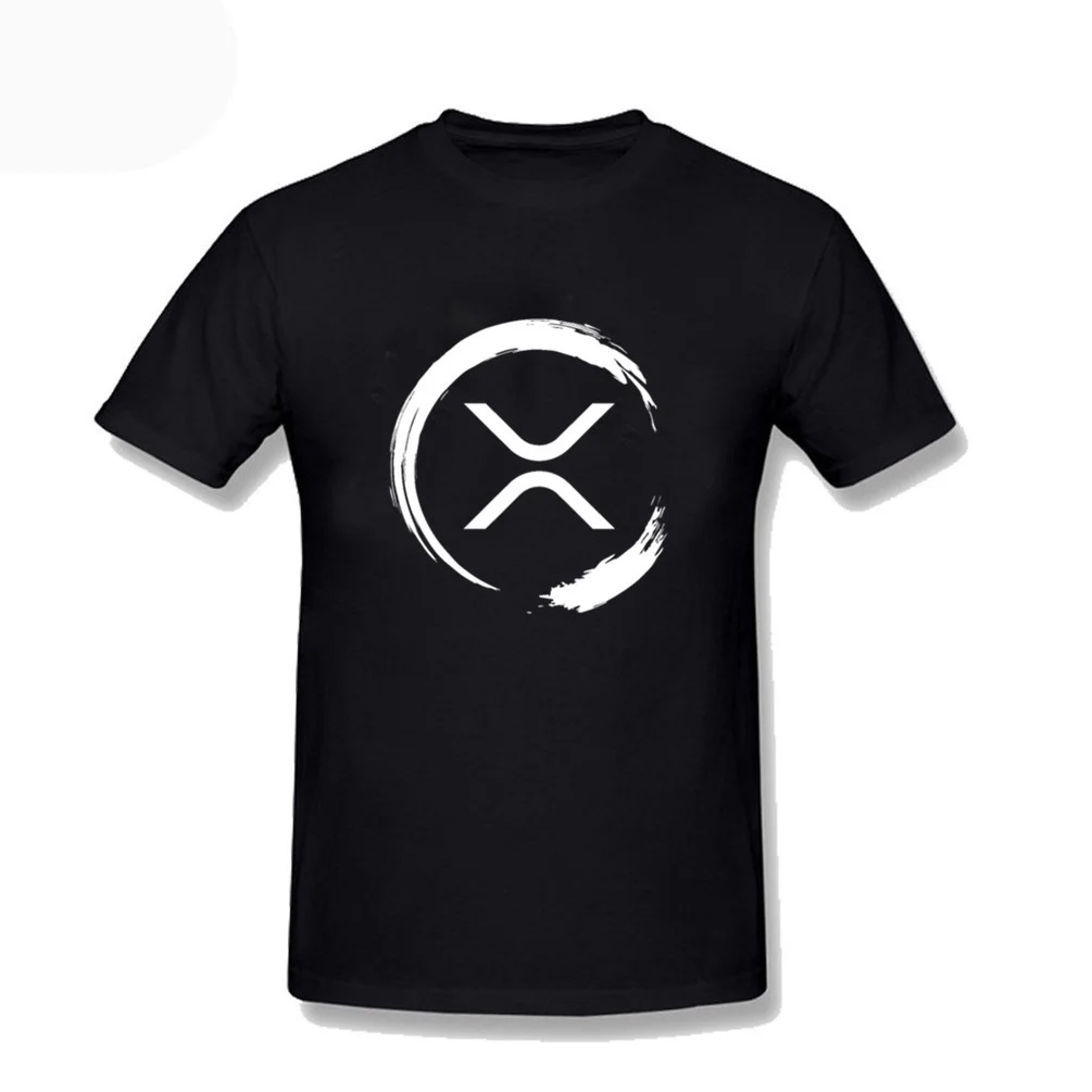 

Men's Amazing Ripple XRP Moon T Shirts Bitcoin Crypto Aesthetic Cotton Short Sleeve Clothing Oversize Tee Shirt Black White Gray