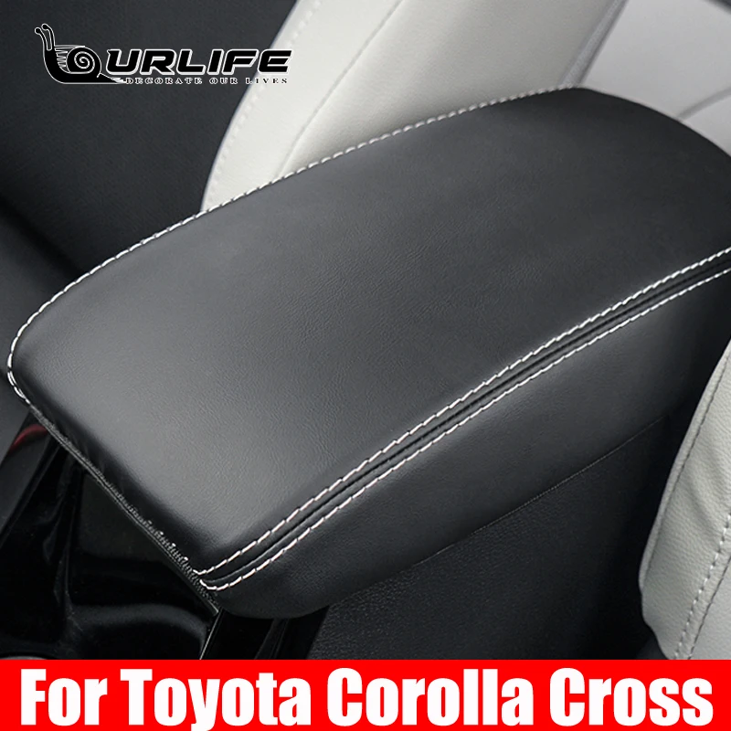 

Car Center Control Armrest Box Trim Cover For Toyota Corolla Cross XG10 2020 2021 2022 interior Decoration Accessories