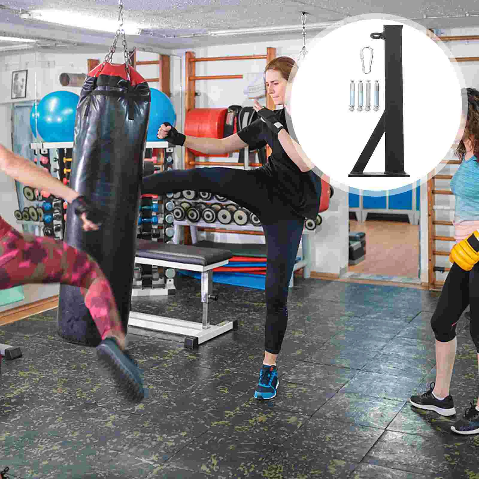 

1 Set of Punch Bag Wall Mounted Bracket Punching Sack Stand Boxing Equipment