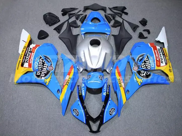 

4Gifts New ABS Motorcycle Fairings Kit Fit For HONDA CBR600RR F5 2009 2010 2011 2012 09 10 11 12 Bodywork Set Sky Blue