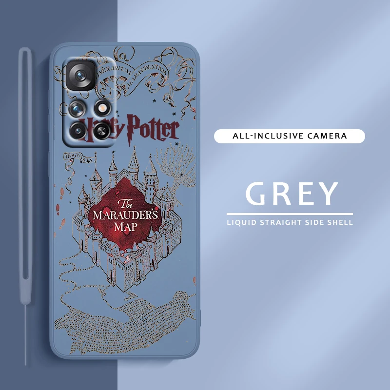 

Harry Potter Castle Map For Redmi K50 K40 K30 K20 10C X 9C T AT A 8A 7A Gaming Pro Plus Liquid Rope Phone Case