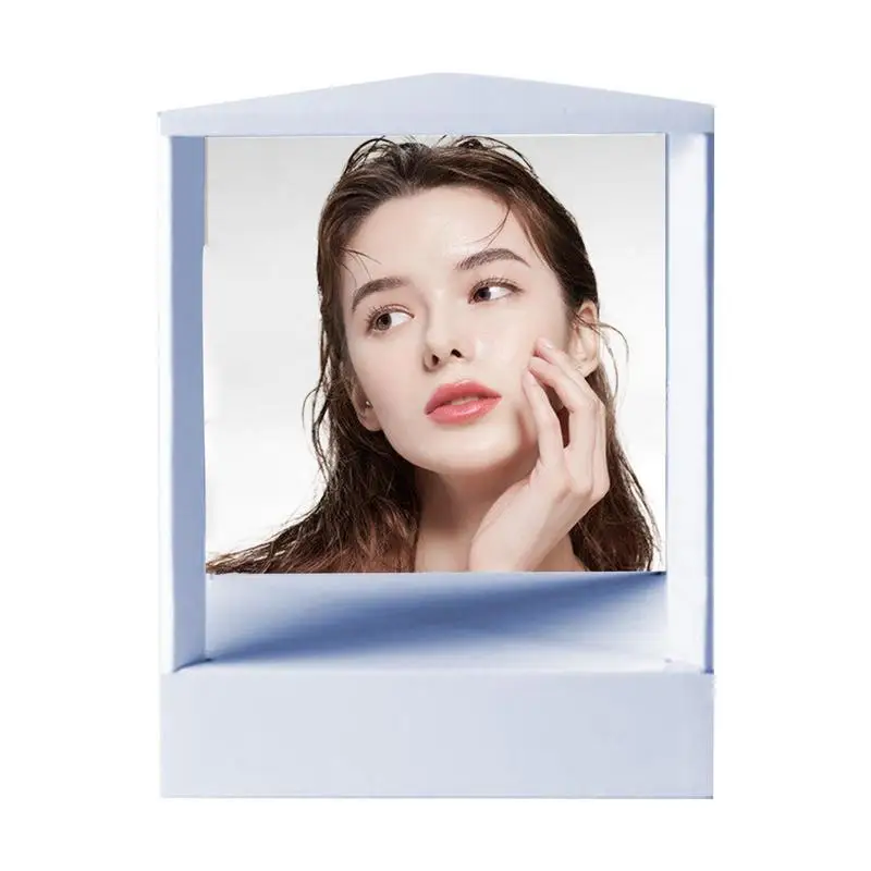 

Vanity Stand Mirror Left And Right Are Not Reversed Portable Table Mirror For Cosmetic Photo Modeling Interviews Facial Mirror