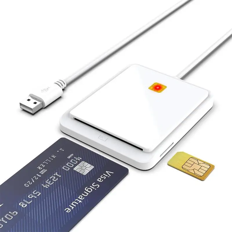 

Card Reader CAC Common Access USB Card Access Reader Portable And Universal Smart Card Access Reader For Balance Query Online
