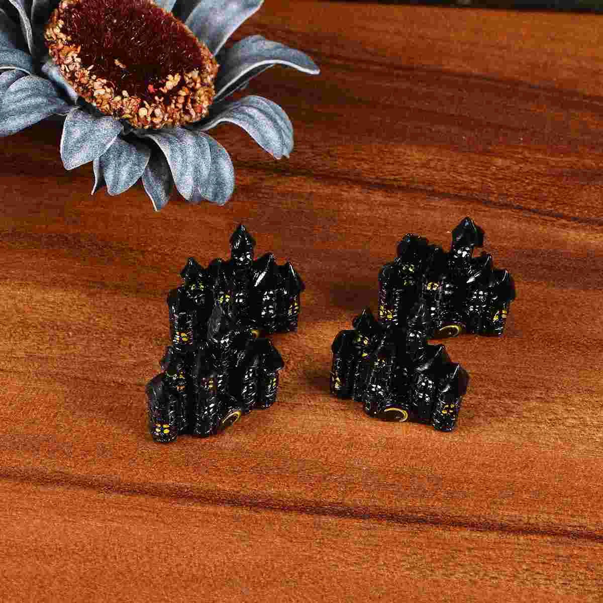 

Resin Charms Black Castles Mini Enamel Decor Ornaments Diy Accessories Jewelry Making