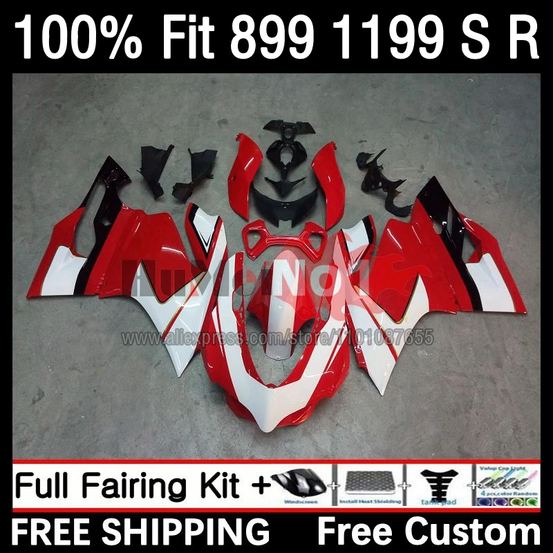 

OEM Injection For DUCATI 899 1199 S R Panigale 12 13 15 16 50No.19 899S 1199R 1199S 2012 2013 2014 2015 2016 Fairing red white