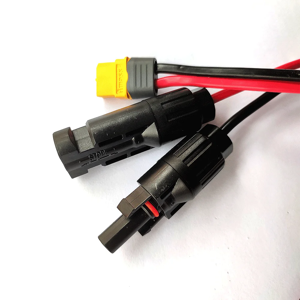 Шнур питания 12awg XT60 мама-коннектор солнечной панели зарядный кабель для хранения