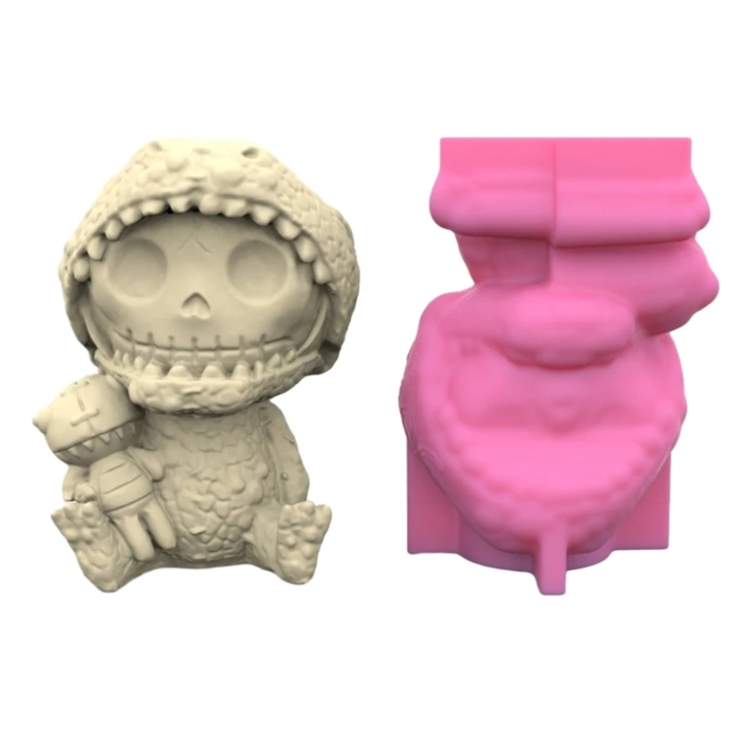 

L5YA Handmade Epoxy Mold Succulent Flower Pot Silicone Mold Mirror Resin Storage Mold