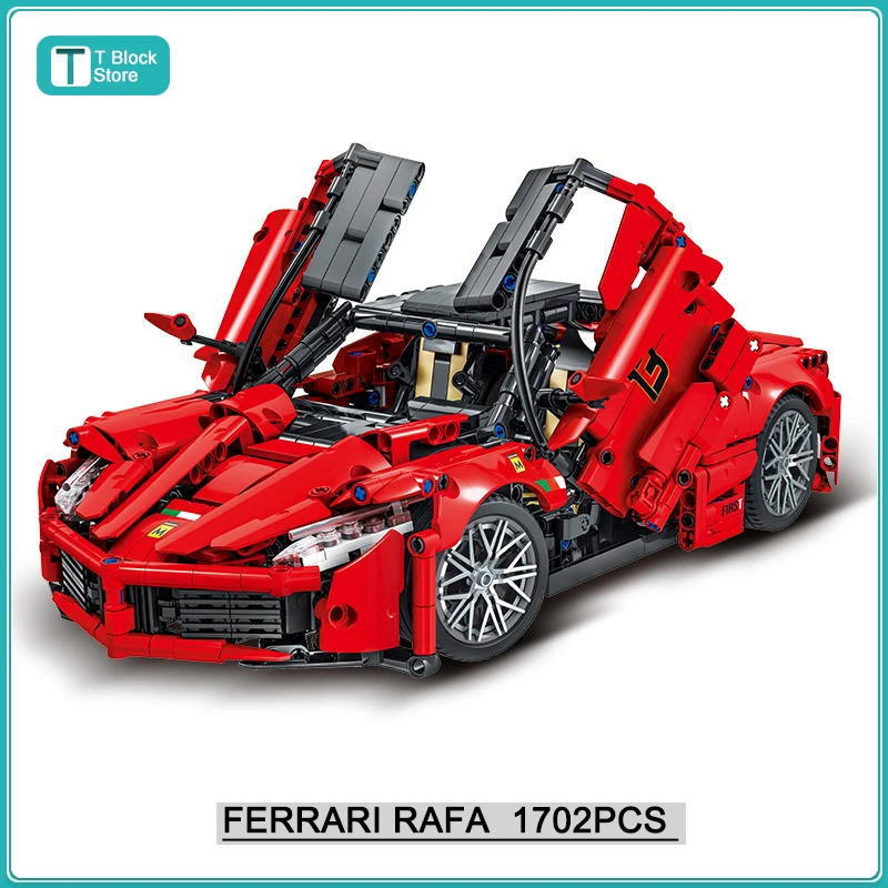 Технические строительные блоки Ferrari суперспортивный гоночный автомобиль