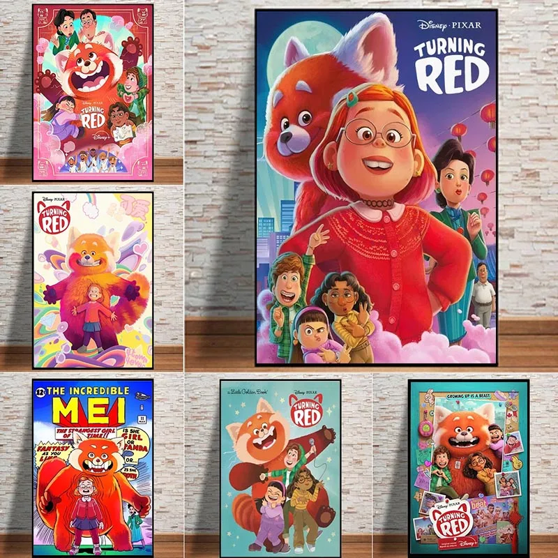 

Алмазная живопись Disney 5D, 2022, мультяшный фильм, красная панда, полная круглая Алмазная мозаика «сделай сам», алмазная вышивка, украшение для дома, подарок