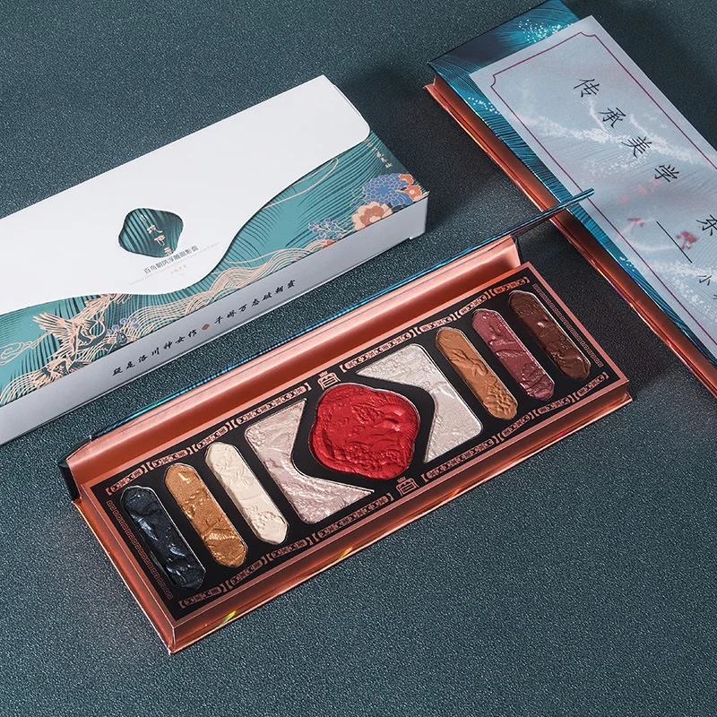

Chinese Ancient Style beauty Luxurious Glitter Eyeshadow Pallete Matte Shimmer Palette Long Lasting Powder makeup Cosmetic