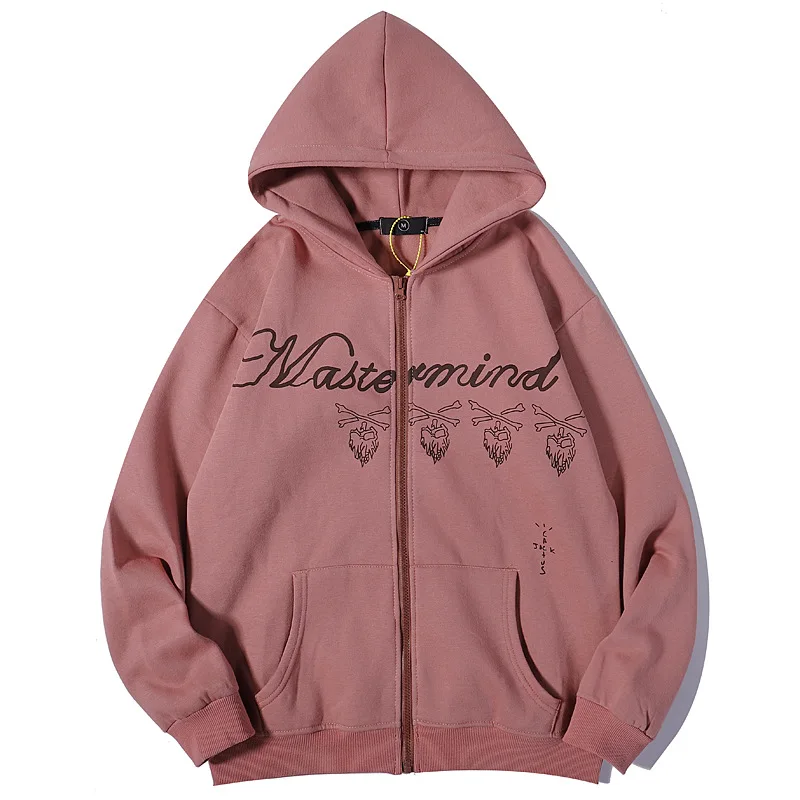 

New Mastermind Men cactus Skull Head Bone Hoodies Hoody hooded Sweatshirts velvet Cotton Drake Thick Fleece Street Hip hop #A214