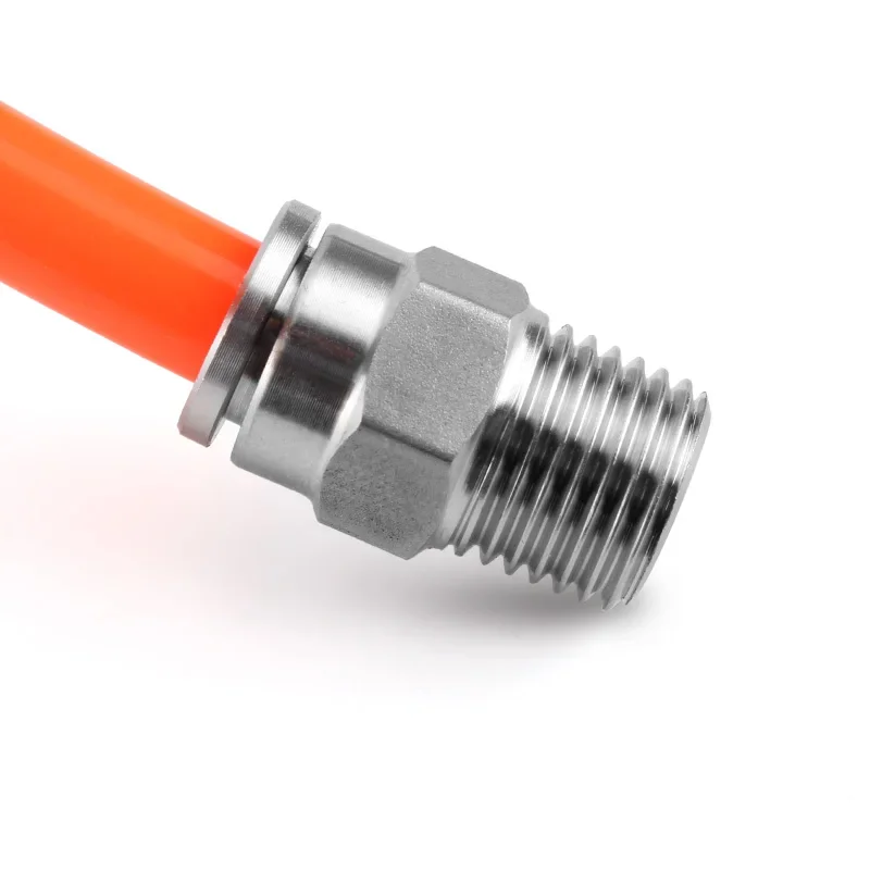 Наружная резьба BSPT 1/8 дюйма внешняя из нержавеющей стали стандарта 304