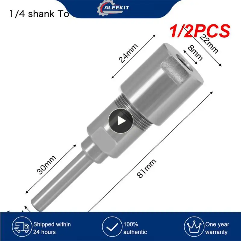 

1/2PCS 8mm 12mm 1/2" Shank 6mm shank Router Bit Extension Rod Collet Engraving Machine Extension Milling Cutter for Wood