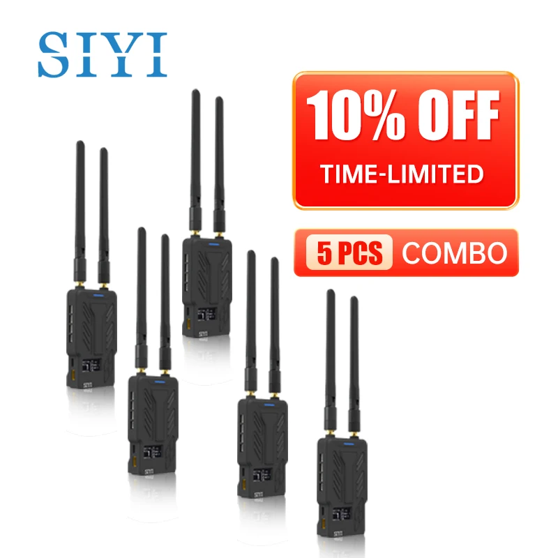 

[FLASH DEAL] SIYI HM30 Standard Combo 5 PCS 10% OFF Time-Limited Discount