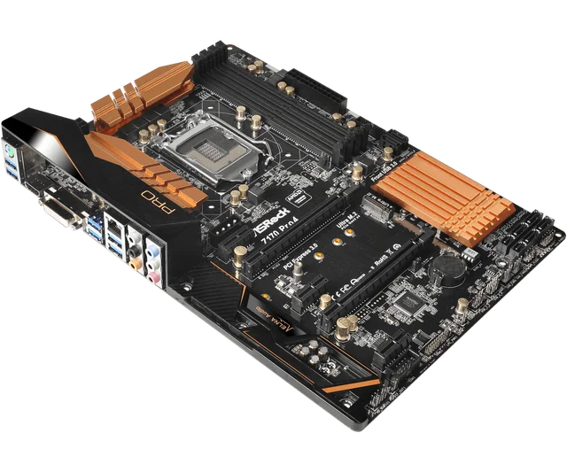 1151 Motherboard ASRock Z170 Pro4 set with intel Core I5 6500 cpu Z170 Motherboard 4×DDR4 64GB PCI-E 3.0 M.2 6×SATA III USB3.0 4