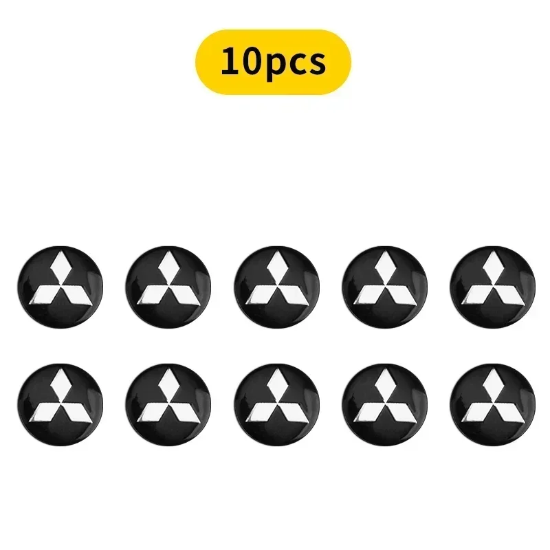 

Автомобильный ключ 14 мм эпоксидная наклейка универсальный дистанционный логотип для Mitsubishi ASX Lancer Mirage Pajero Sport Xpander Attrage Outlander L200