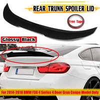 new psm style car rear trunk boot lip spoiler wing lip for bmw f36 4 series 4 door gran coupe 2014 2018 rear roof lip spoiler