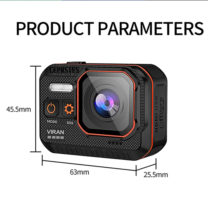Tanie CERASES Action Camera 4K 60FPS Wifi Z Pilotem 30m Wodoodporna Kamera Akcji O Szerokim Kącie 170 ° Kamera Na Deskę Rozdzielczą Go Sport Camera Pro