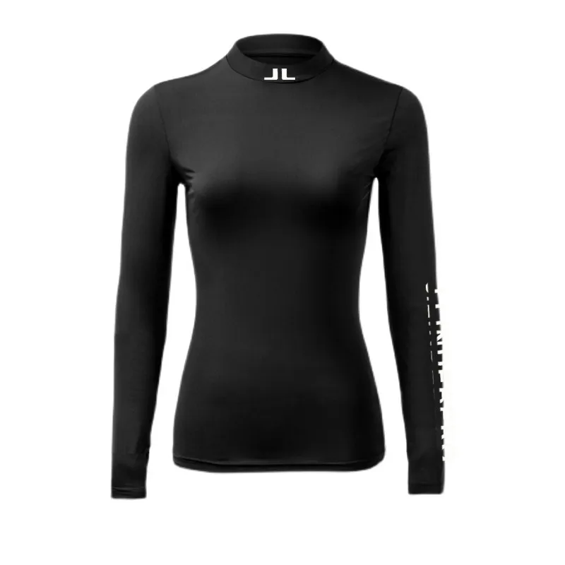 

Новинка 2023, одежда для гольфа на весну и осень, женская спортивная модная облегающая футболка с длинным рукавом для отдыха и спорта на откры...