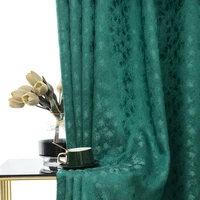 luxury green curtains for living room bedroom thick solid curtain window treatment blackout thermal insulated 02