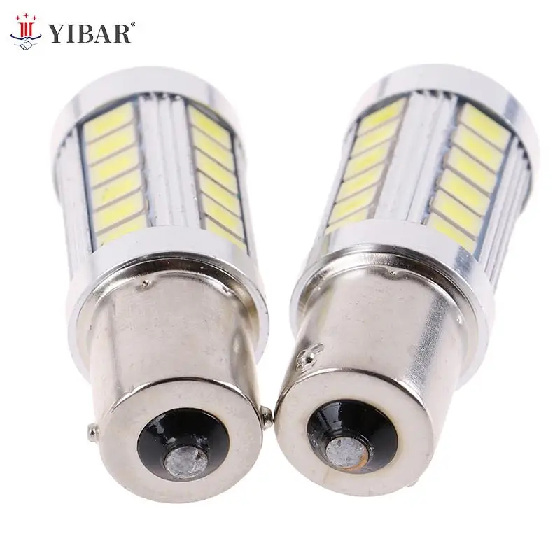 

2 шт., автомобисветодиодный светодиодные лампы BA15S P21W 1156 12 В 33-SMD 5630 5730