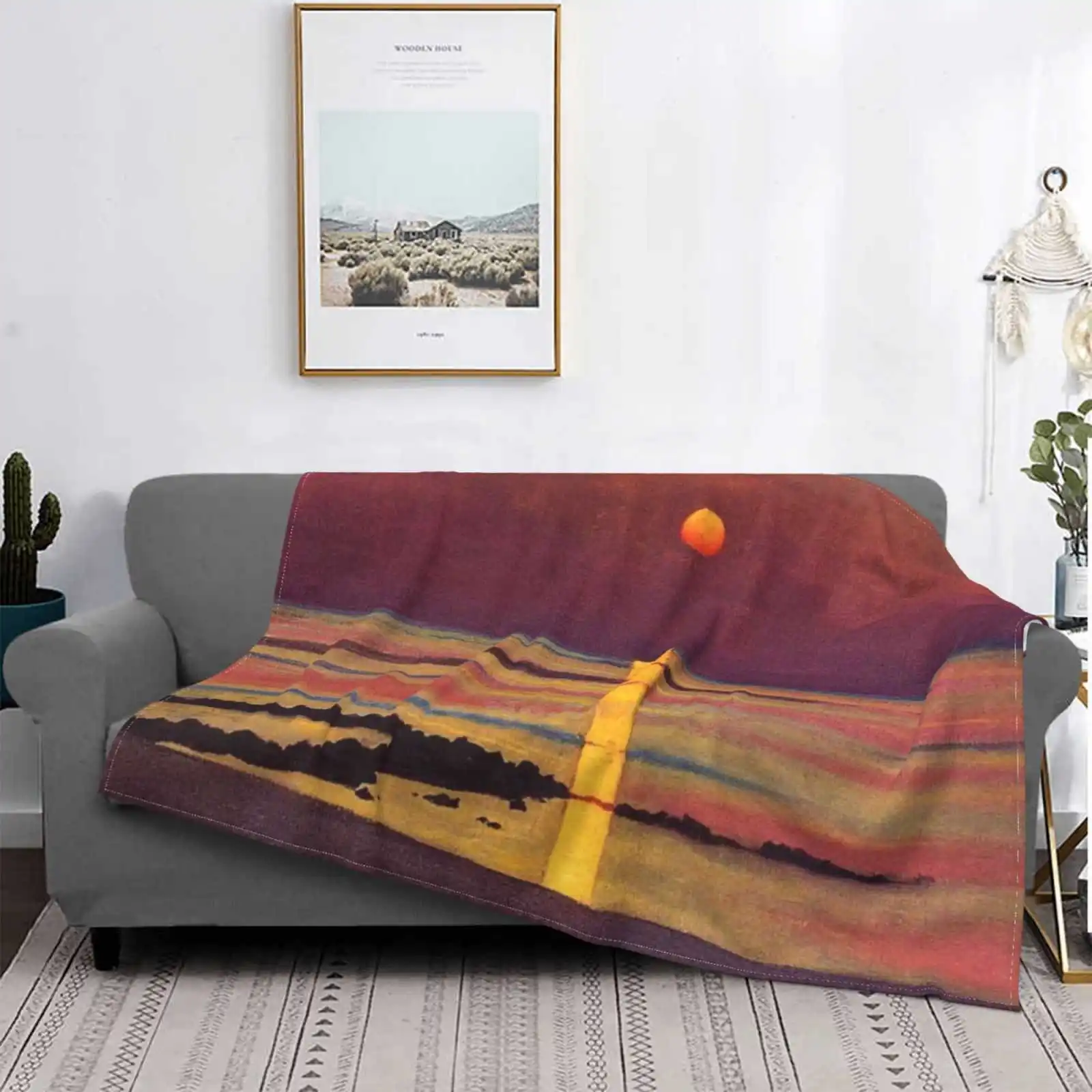 

Sunset 1913 By Felix Val N Super Soft Flannel Blanket Thrown on The Sofa/bed/travel Sunset Felix Val N Swiss Art French Art