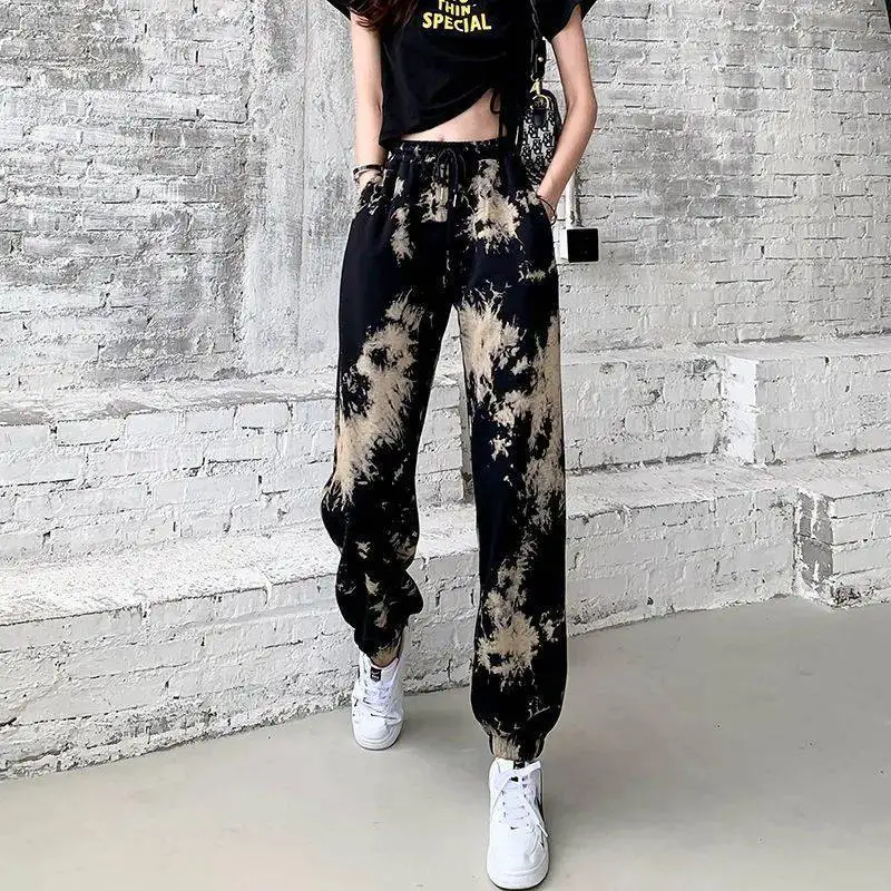 

2023 New Korean Streetwear Women Pants Clothing Spring Summer Casual Printing Harem Pants Sweatpants Women Y2k Joggers Pants