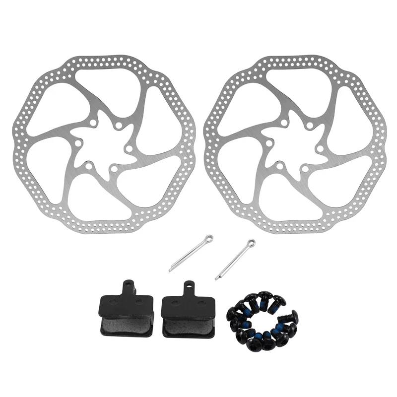 

Bike Disc Brake Rotor And Bike Brake Pads Set,With 12 Bolts,Bike Disc Brake Lining Pads,For Road Bike,Mountain Bike,Etc