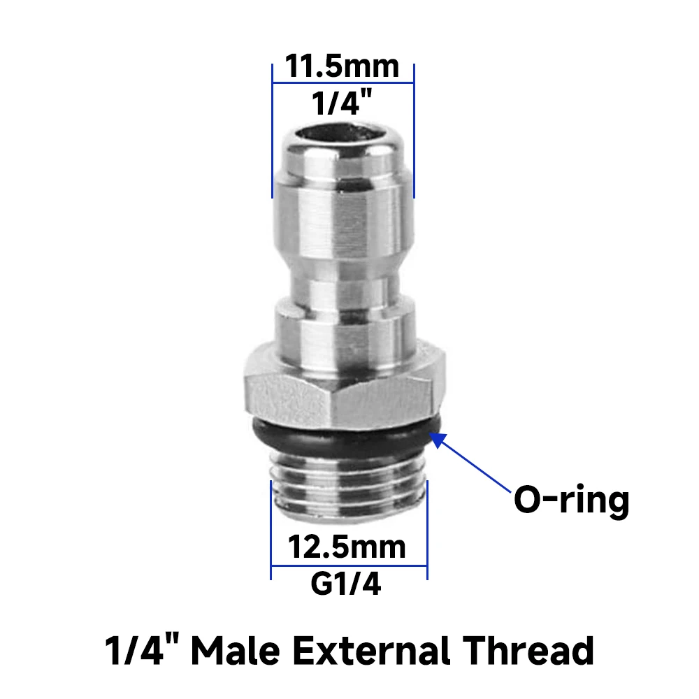 

Муфта для мойки высокого давления Kaikarai 1/4 дюйма