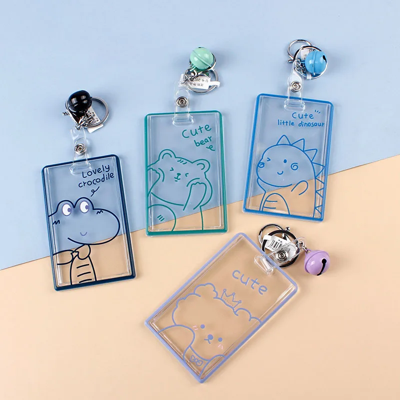 Чехол для визитных и кредитных карт акриловый прозрачный мультяшный чехол